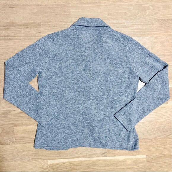DUNEDIN 100% Cashmere Cardigan Blazer Sweater Light Heather Gray XLarge - Picture 2 of 6